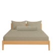Picture of ai by AKEMI Colourkissed Collection Fitted Sheet Set | 100% MicroXT 700TC - Macadamia Beige (Super Single/Queen/King)