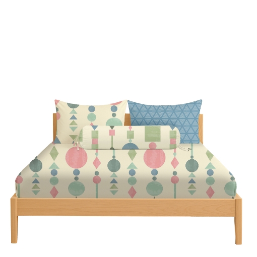 Picture of ai by AKEMI Lovesome Collection Fitted Sheet Set | 100% MicroXT 650TC - Mosby (Super Single/Queen/King)