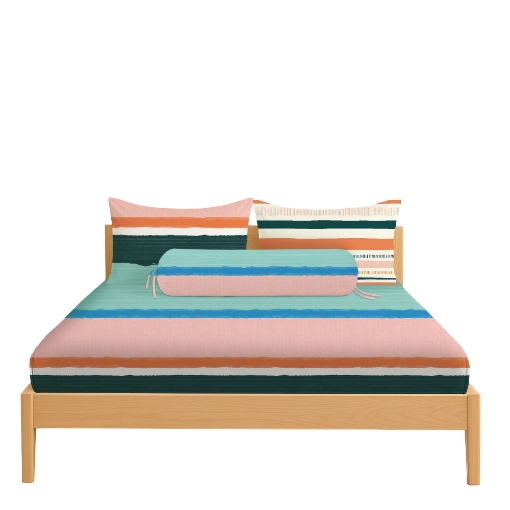 Picture of ai by AKEMI Lovesome Collection Fitted Sheet Set | 100% MicroXT 650TC - Elmore (Super Single/Queen/King)