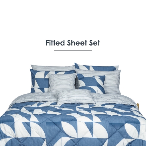 Picture of AKEMI Cotton Essentials Embrace Charm Fitted Sheet Set 600TC - Lacopa (Super Single/ Queen/ King)