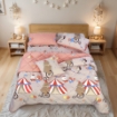Picture of AKEMI Cotton Essentials Jovial Kids Fitted Sheet Set 600TC - Circus Fun (Super Single/ Queen/ King)