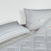 Picture of AKEMI Cotton Essentials Jovial Kids Fitted Sheet Set 600TC - Sky Drift (Super Single/ Queen/ King)