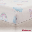 Picture of AKEMI Cotton Twill HeiQ Allergen Cheeky Cheeks Quilt Cover Set 850TC - Cloudy Rainbow (Super Single/ Queen/ King)