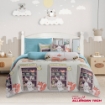Picture of AKEMI Cotton Twill HeiQ Allergen Cheeky Cheeks Quilt Cover Set 850TC - Shopping Day (Super Single/ Queen/ King)