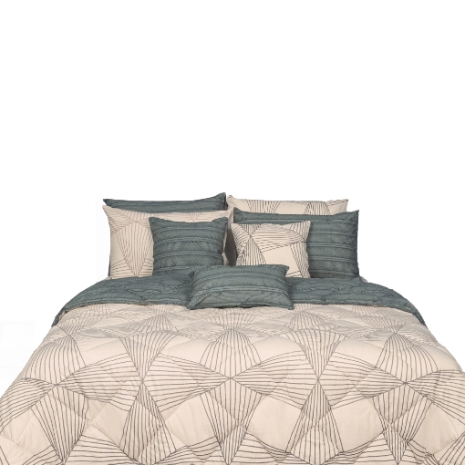 Picture of AKEMI Cotton Essentials Embrace Charm Comforter Set 600TC - Prades (Super Single/ Queen/ King)