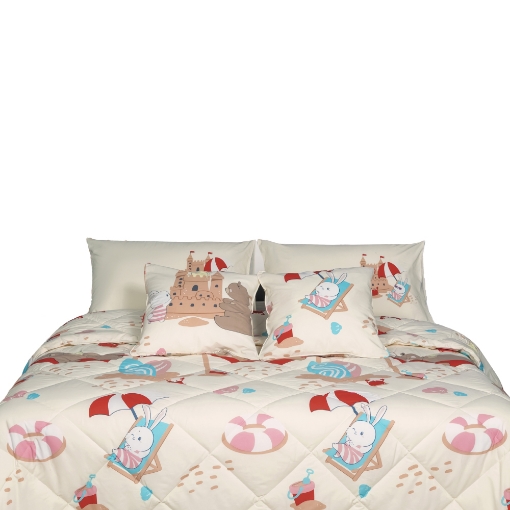 Picture of AKEMI Cotton Essentials Jovial Kids Comforter Set 600TC - Hello Summer (Super Single/ Queen/ King)