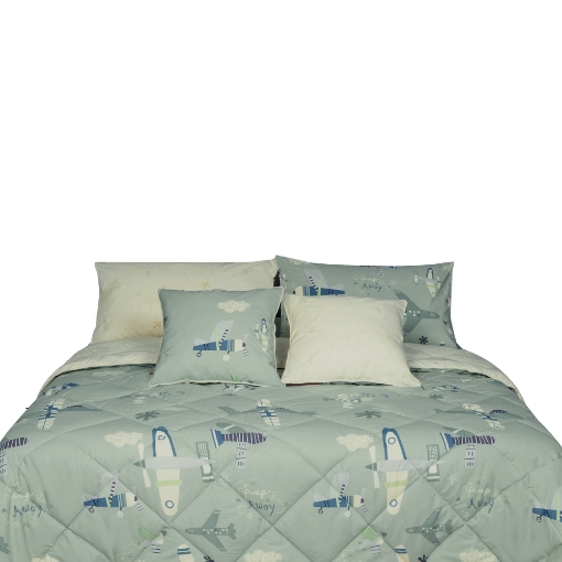 Picture of AKEMI Cotton Essentials Jovial Kids Comforter Set 600TC - Aero Ranger (Super Single/ Queen/ King)