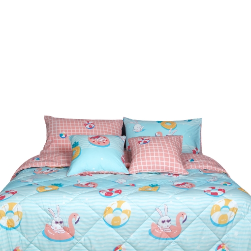 Picture of AKEMI Cotton Essentials Jovial Kids Comforter Set 600TC - Pool Fiesta (Super Single/ Queen/ King)