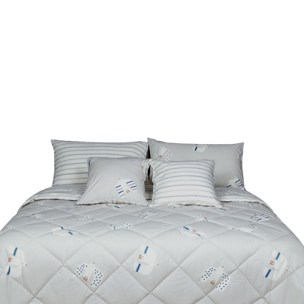 AKEMI Cotton Essentials Jovial Kids Comforter Set 600TC Sky Drift