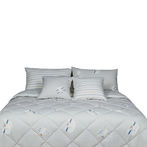 Picture of AKEMI Cotton Essentials Jovial Kids Comforter Set 600TC - Sky Drift (Super Single/ Queen/ King)