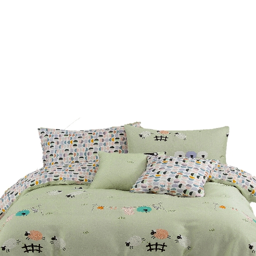 Picture of AKEMI TENCEL™ Lyocell Tickle Fun Quilt Cover Set 900TC - Fun Wolly Days (Super Single/Queen/King)