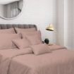 Picture of Akemi Cotton Select Colour Array Fitted Sheet Set 750TC - Dreamy Peach (Super Single/ Queen/ King)