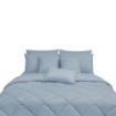 Picture of ai by AKEMI Colourkissed Collection Comforter Set | 100% MicroXT 700TC - Young Blue (Super Single/Queen/King)