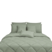 Picture of ai by AKEMI Colourkissed Collection Comforter Set | 100% MicroXT 700TC - Daily Olive (Super Single/Queen/King)