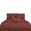 Picture of ai by AKEMI Colourkissed Collection Comforter Set | 100% MicroXT 700TC - Woody Red (Super Single/Queen/King)