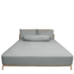 Picture of ai by AKEMI Colourkissed Collection Fitted Sheet Set | 100% MicroXT 700TC - Moonlit Grey (Super Single/Queen/King)