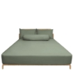 Picture of ai by AKEMI Colourkissed Collection Fitted Sheet Set | 100% MicroXT 700TC - Daily Olive (Super Single/Queen/King)