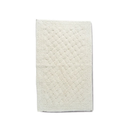 Picture of AKEMI Essentials Bliss Cotton Bath Mat - Grid Egret (50cmx 80cm)