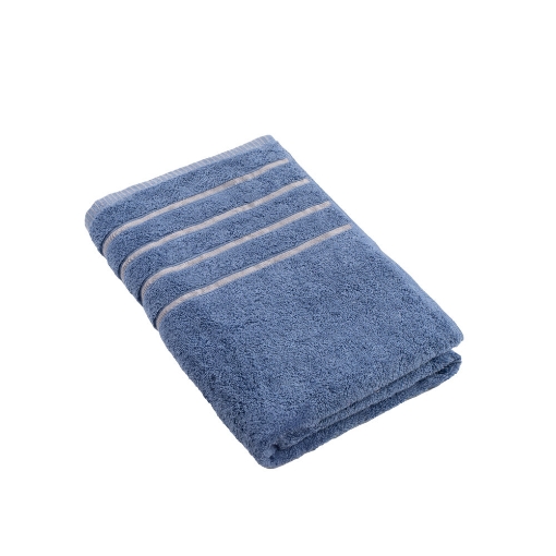 Picture of AKEMI Essentials Freshup Dry Tech Cotton Bath Towel - Colony Blue (68cm x 138 cm)