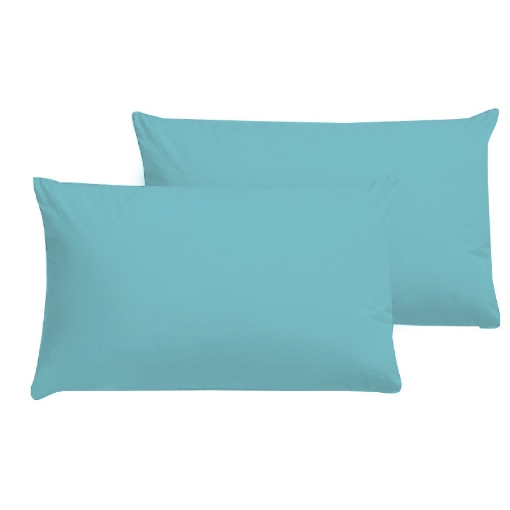 Picture of AKEMI Cotton Essentials Colour Home Divine Pillow Case 600TC - Happy Blue (2pc)