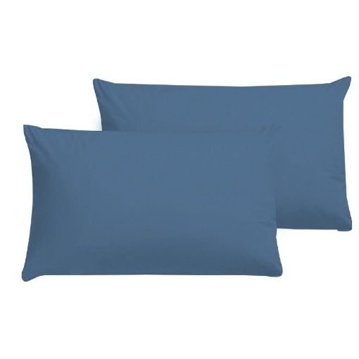 Picture of AKEMI Cotton Essentials Colour Home Divine Pillow Case 600TC - Hawor Navy (2pc)