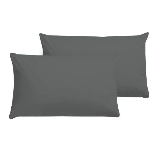 Picture of AKEMI Cotton Essentials Colour Home Divine Pillow Case 600TC - Cart Grey (2pc)