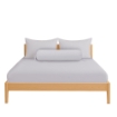 Picture of AKEMI Cotton Essentials Colour Home Divine Fitted Sheet Set 600TC - Hint Grey (Super Single/Queen)