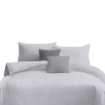 Picture of AKEMI Cotton Essentials Colour Home Divine Fitted Sheet Set 600TC - Hint Grey (Super Single/Queen)