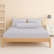 Picture of AKEMI Cotton Essentials Colour Home Divine Fitted Sheet Set 600TC - Hint Grey (Super Single/Queen)