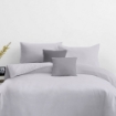 Picture of AKEMI Cotton Essentials Colour Home Divine Fitted Sheet Set 600TC - Hint Grey (Super Single/Queen)