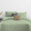 Picture of AKEMI Cotton Essentials Colour Home Divine Fitted Sheet Set 600TC - Enton Green (Super Single/Queen)