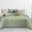 Picture of AKEMI Cotton Essentials Colour Home Divine Fitted Sheet Set 600TC - Enton Green (Super Single/Queen)