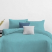Picture of AKEMI Cotton Essentials Colour Home Divine Fitted Sheet Set 600TC - Happy Blue (Super Single/Queen)