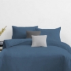 Picture of AKEMI Cotton Essentials Colour Home Divine Fitted Sheet Set 600TC - Hawor Navy (Super Single/Queen)