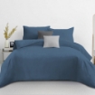 Picture of AKEMI Cotton Essentials Colour Home Divine Fitted Sheet Set 600TC - Hawor Navy (Super Single/Queen)