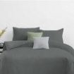 Picture of AKEMI Cotton Essentials Colour Home Divine Fitted Sheet Set 600TC - Cart Grey (Super Single/Queen)