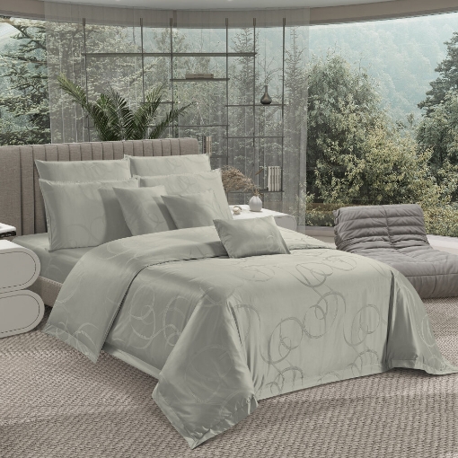 Picture of AKEMI TENCEL™ Modal Blend LuxeWeave Luminous Quilt Cover Set 1650TC - Cloud Beige (Queen/King)