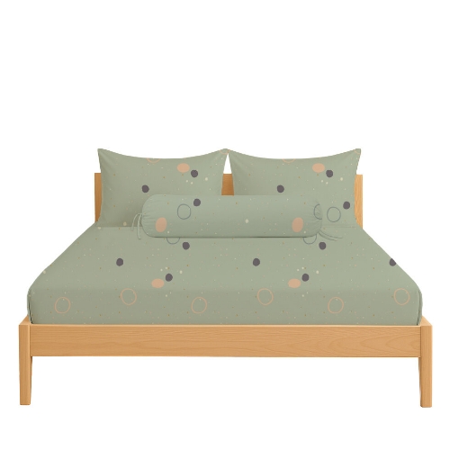 Picture of ai by AKEMI Cheery Collection Fitted Sheet Set 650TC (Super Single/Queen/King) - Koyla