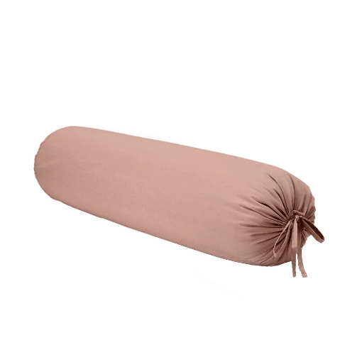 Picture of Akemi Cotton Select Colour Array Bolster Case 900TC - Dreamy Peach (37cm x 107cm)