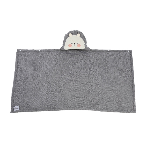 Picture of AKEMI Kids Cotton Hooded Towel (60cm x 120cm) - Iris
