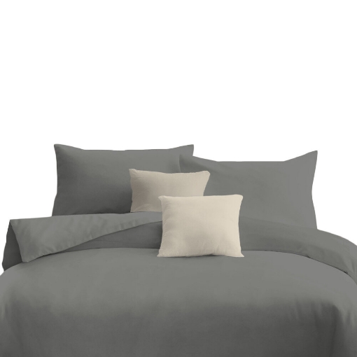 Picture of ai by AKEMI ColourJoy Collection Comforter Set | 100% MicroXT 650TC - Mansion Grey (Super Single/Queen/King)