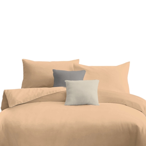 Picture of ai by AKEMI ColourJoy Collection Comforter Set | 100% MicroXT 650TC - Tiny Orange (Super Single/Queen/King)