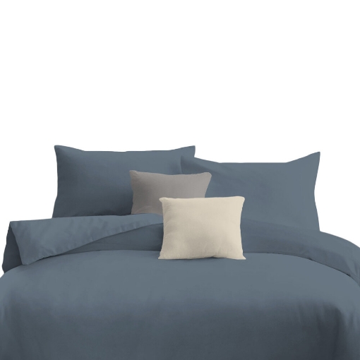 Picture of ai by AKEMI ColourJoy Collection Comforter Set | 100% MicroXT 650TC - Norway Blue (Super Single/Queen/King)