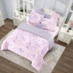 Picture of AKEMI Cotton Twill Adore Fitted Sheet Set | 100% Cotton 850TC - Melaine (Super Single/ Queen/ King)