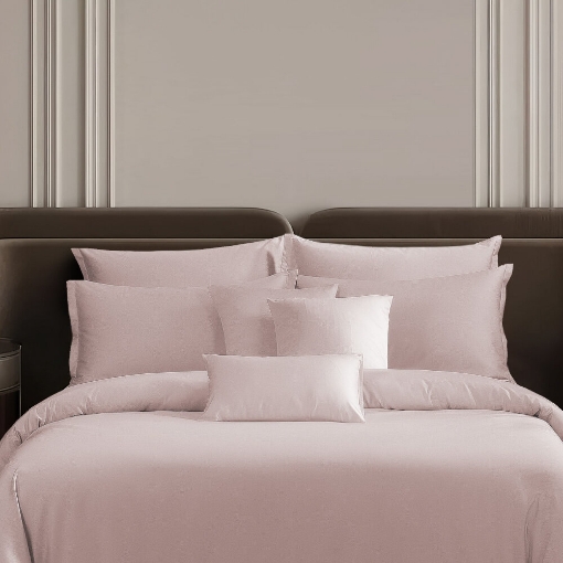 Picture of AKEMI TENCEL™ Touch Colour Elegance Quilt Cover Set 1250TC - Dreamy Pink (Super Single/ Queen/ King)