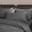 Picture of AKEMI TENCEL™ Touch Colour Elegance Fitted Sheet Set 1250TC - Shell Grey (Super Single/ Queen/ King)