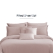 Picture of AKEMI TENCEL™ Touch Colour Elegance Fitted Sheet Set 1250TC - Dreamy Pink (Super Single/ Queen/ King)