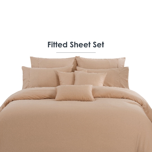 Picture of AKEMI Lyocell Colour Radiant Fitted Sheet Set 900TC (Super Single/ Queen/ King)