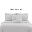 Picture of AKEMI TENCEL™ Lyocell Accord Fitted Sheet Set 1300TC - White (Super Single/ Queen/ King)