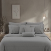 Picture of AKEMI TENCEL™ Lyocell Accord Fitted Sheet Set 1300TC - Ashen Grey (Super Single/ Queen/ King)